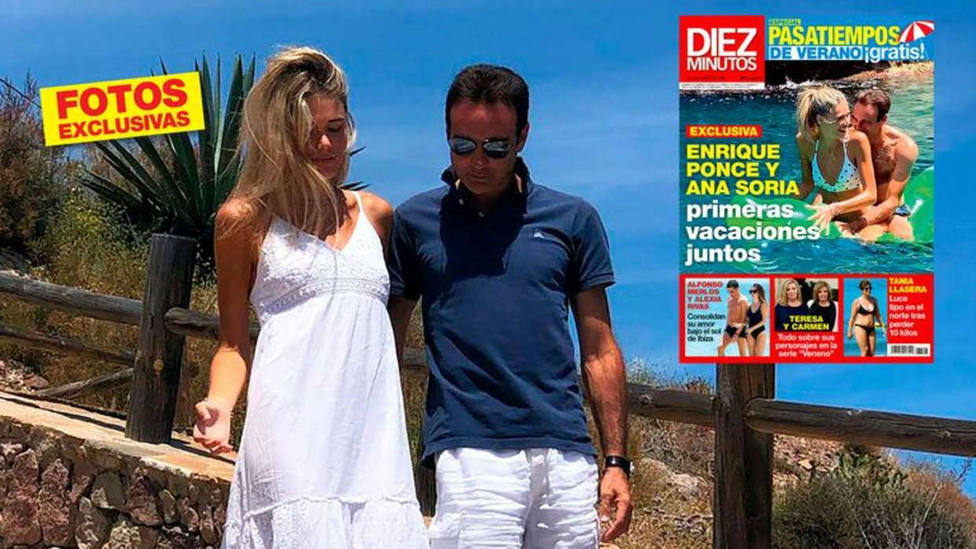 Enrique Ponce y Ana Soria, protagosnitas de la portada de Diez Minutos