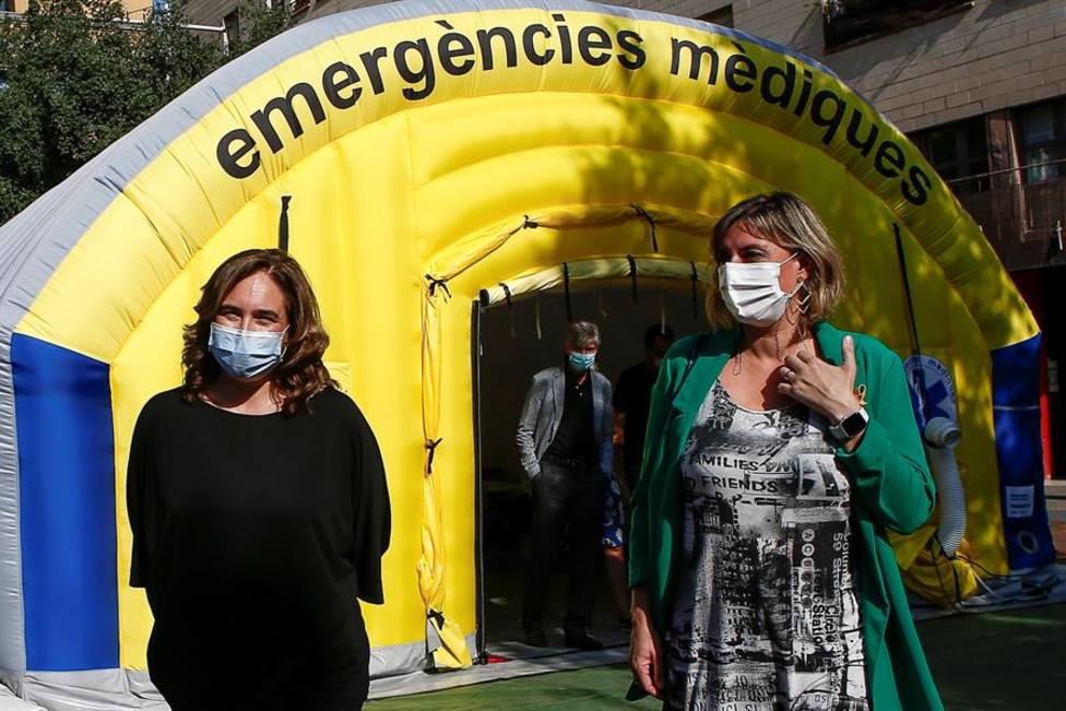 Ada Colau anuncia la instalación de 70 ambulatorios de campaña en Barcelona por la pandemia