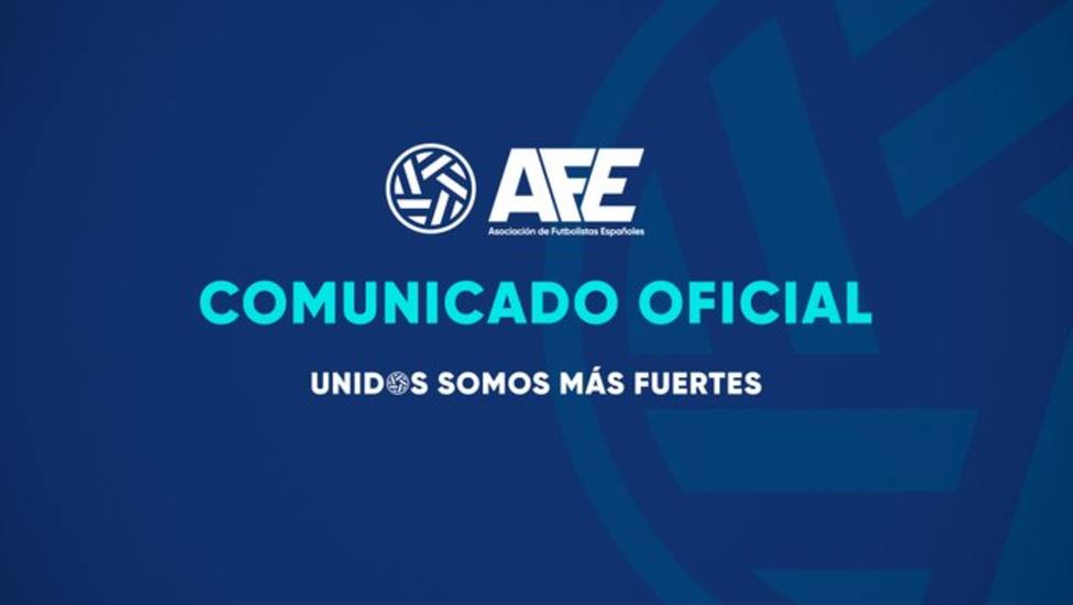 Comunicado oficial de la AFE