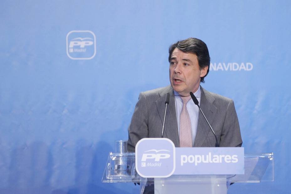Ignacio González durante un acto del PP de Madrid. PP