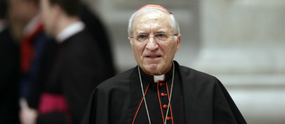 Monseñor Rouco Varela en el Vaticano antes de iniciarse el Cónclave. REUTERS