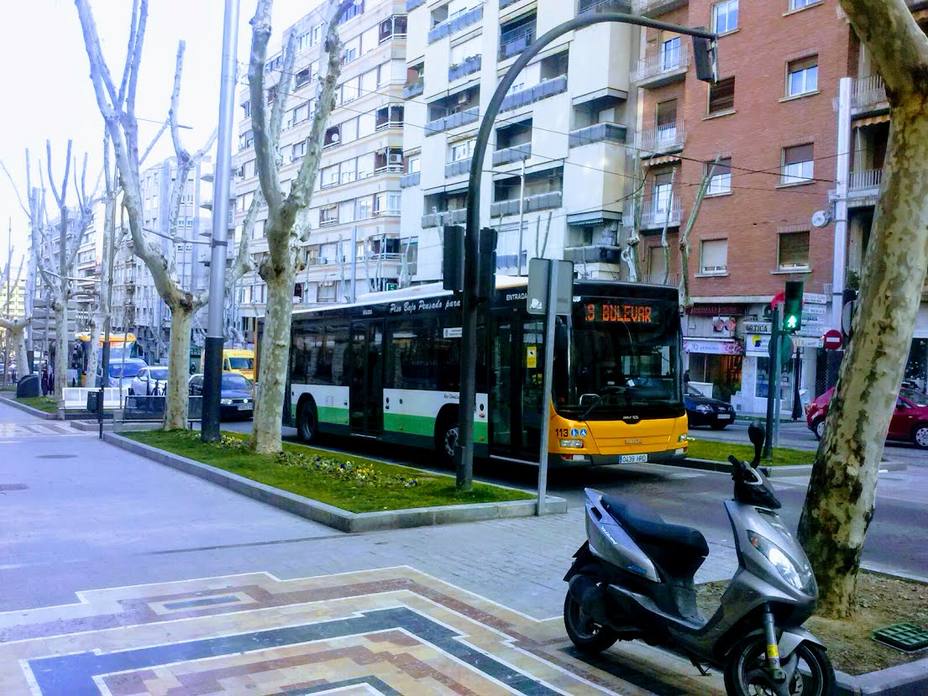 Tráfico rodado en el centro de Jaén