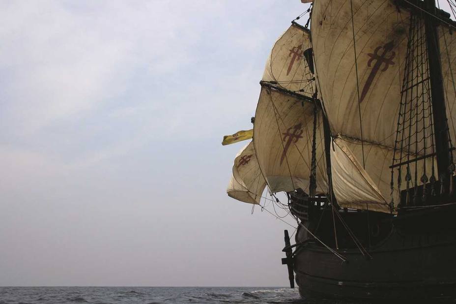 La Nao Victoria, el primer barco que dio la vuelta al mundo, llega a Avilés