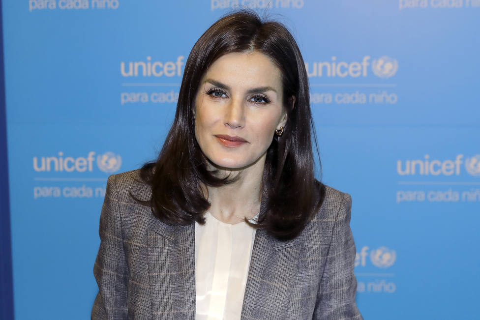 La Reina Letizia asiste a una reuniÃ³n de trabajo de UNICEF