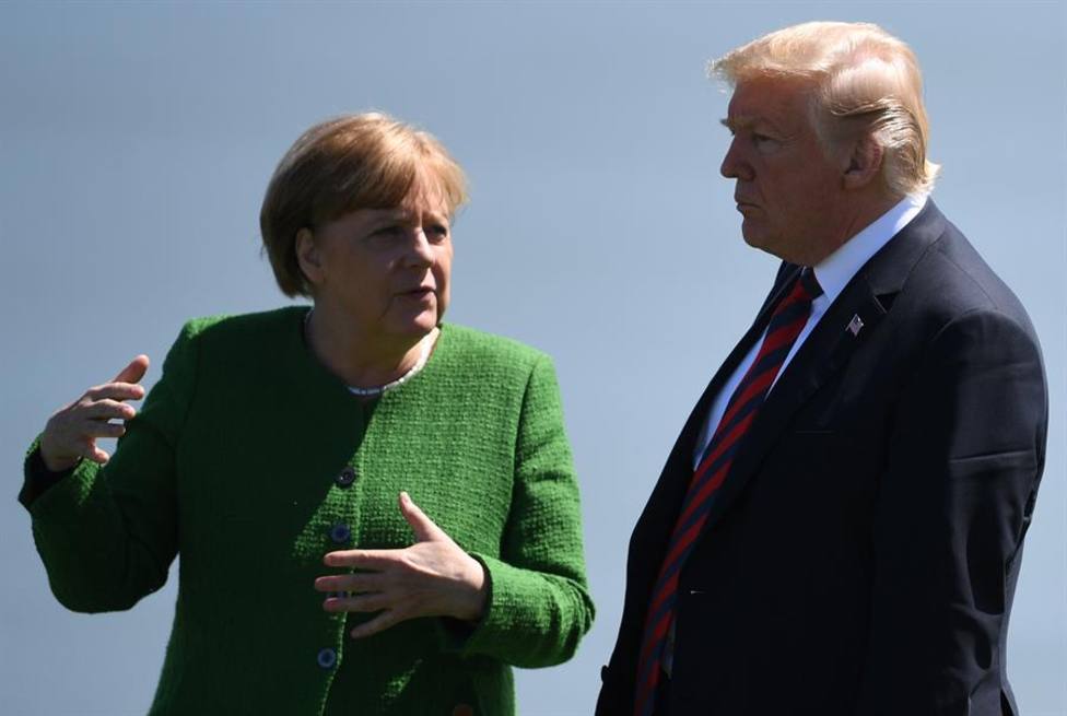 Angela Merkel y Donald Trump en una imagen de archivo