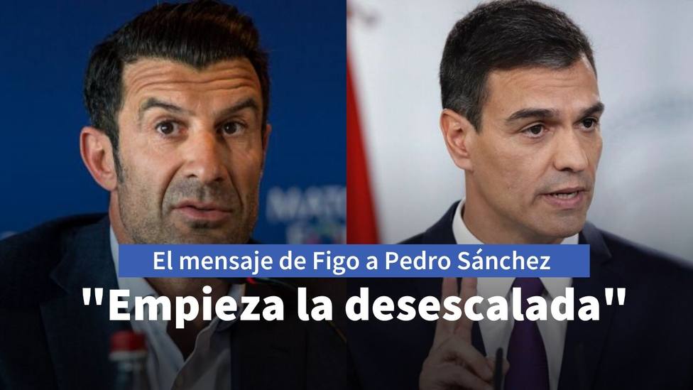 Figo y Pedro Sánchez