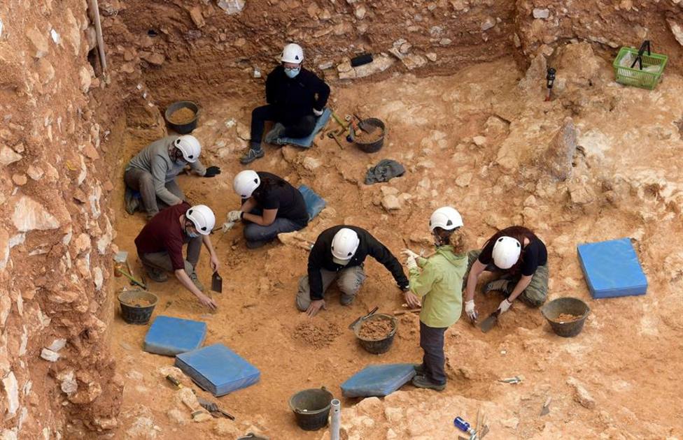 Excavaciones en el yacimiento de Atapuerca