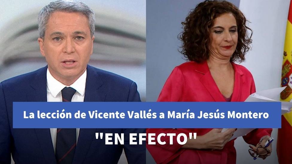 La lección de Vicente Vallés a María Jesús Montero por sus rodeos con el IVA de las mascarillas