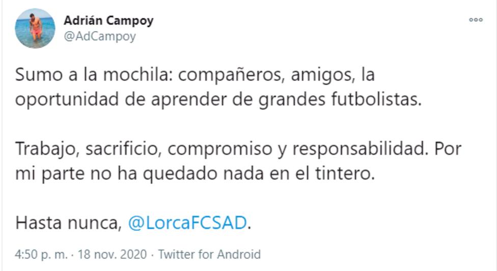 El Lorca FC viajará sin entrenador al Ángel Celdrán