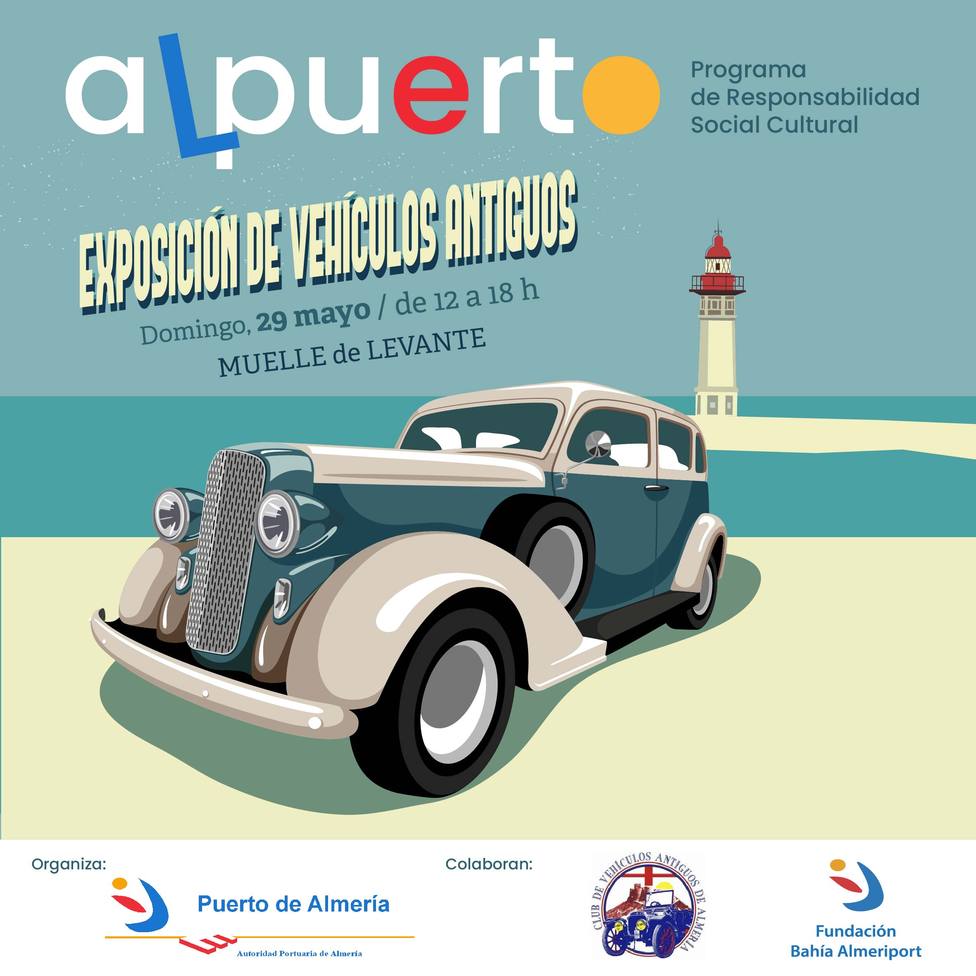El Puerto de Almería acoge este domingo una exposición de vehículos antiguos
