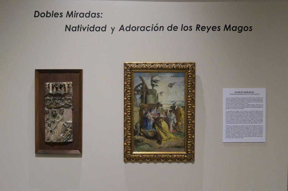 El Bellas Artes expone La Adoración de los Magos de Barcia Pavón y el Relieve de la Natividad del S.XV