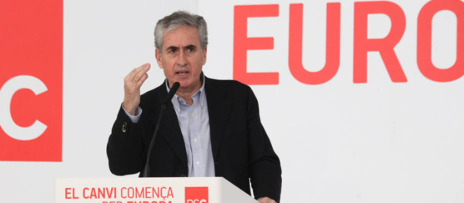 Ramón Jáuregui durante un acto electoral. PSOE