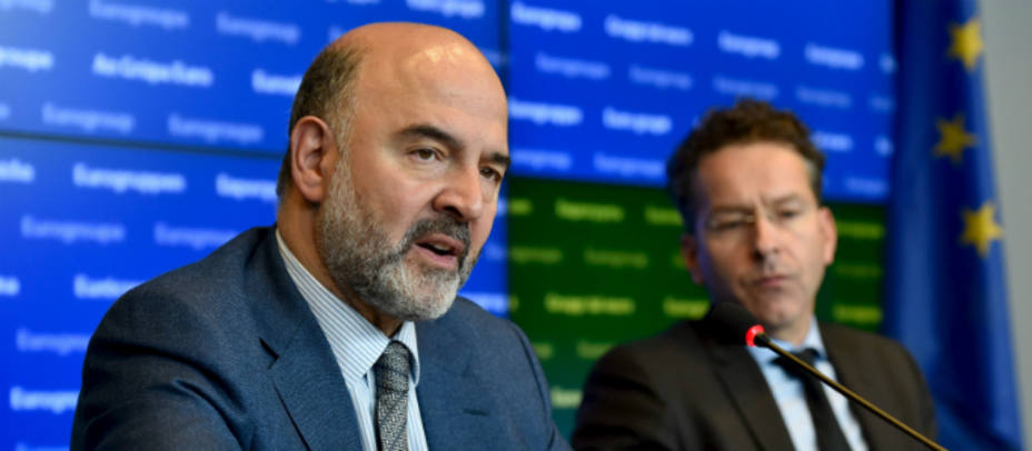 Pierre Moscovici y Jeroen Dijsselbloem. Reuters