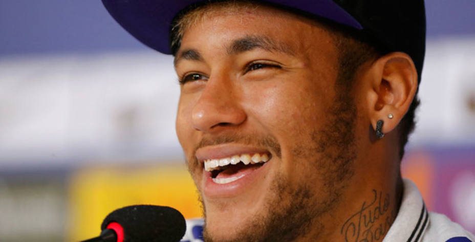 Neymar, en rueda de prensa (Reuters)