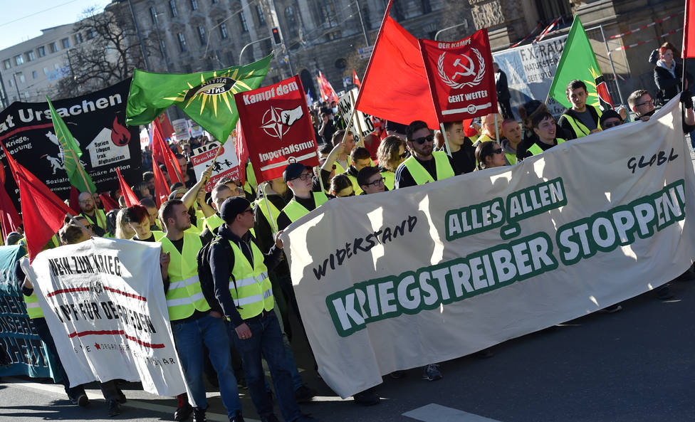 Miles de participantes en la manifestación contra la Conferencia de Seguridad Múnich