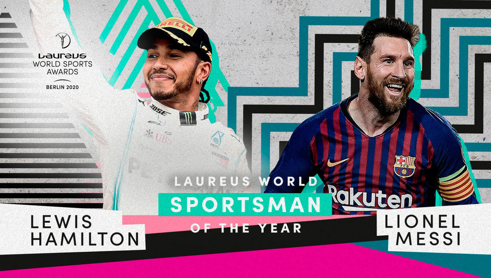 Lewis Hamilton y Leo Messi, Premios Laureus 2020
