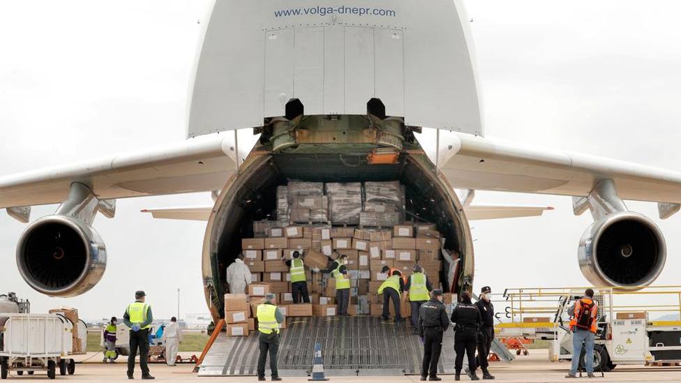 Un quinto avión procedente de China con 66 toneladas de material llegará esta tarde-noche a Manises