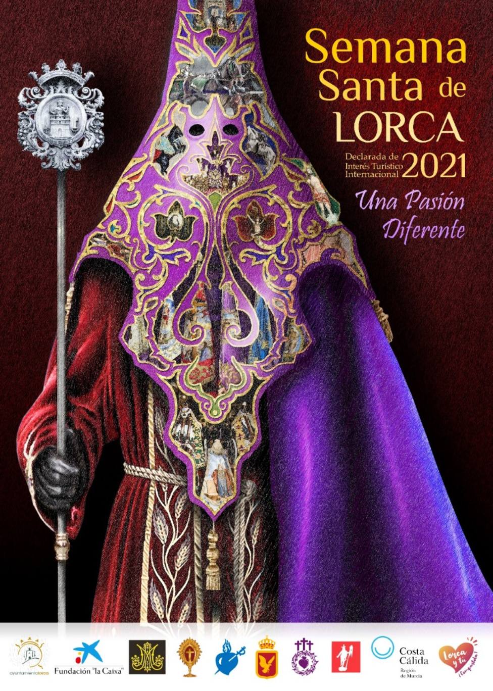 El bordado como protagonista del cartel anunciador de la Semana Santa de Lorca 2021