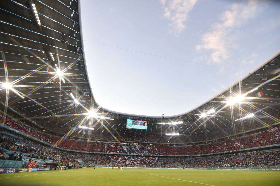 Estadio Allianz Arena durante el Bélgica - Italia de cuartos de final de la Euro 2020