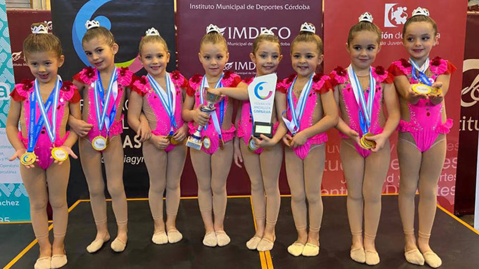 Cuatro medallas para la Costa en el Campeonato de Andalucía de gimnasia rítmica