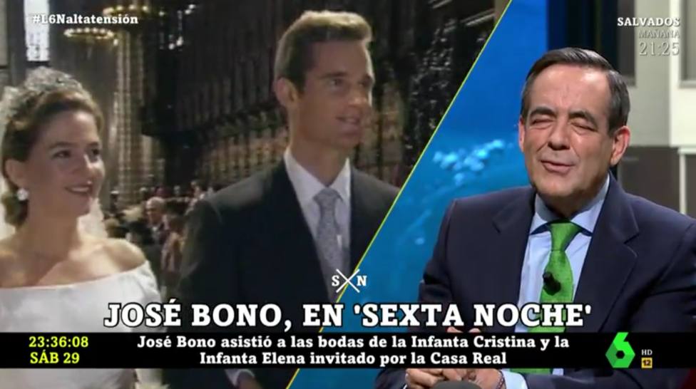 José Bono desvela en laSexta el gesto que tuvo Urdangarín con él cuando se conocieron: No me gustó