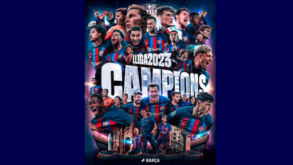 El Barcelona, campeón de su 27ª Liga