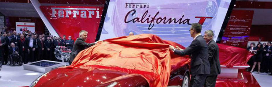 Presentación del nuevo Ferrari California T durante la última edición del Salón del Automóvil de Ginebra (EFE)