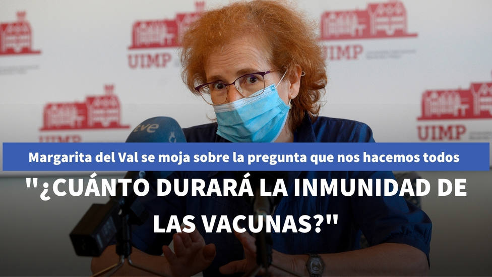 Margarita del Val se moja y desvela cuánto puede durar la inmunidad que dan las vacunas