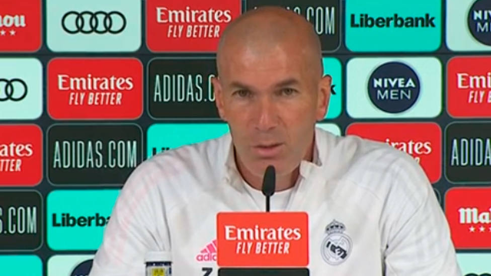 Zinedine Zidane, en rueda de prensa (IMAGEN: Real Madrid)
