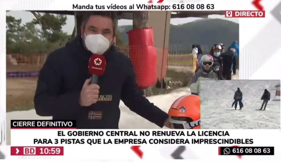 Un reportero de Telemadrid pregunta a un niño sobre el cierre de Navacerrada y su respuesta le deja a cuadros
