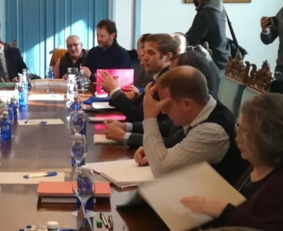 Reunión del comité de empresa con Alcoa en la Subdelegación del Gobierno en Lugo