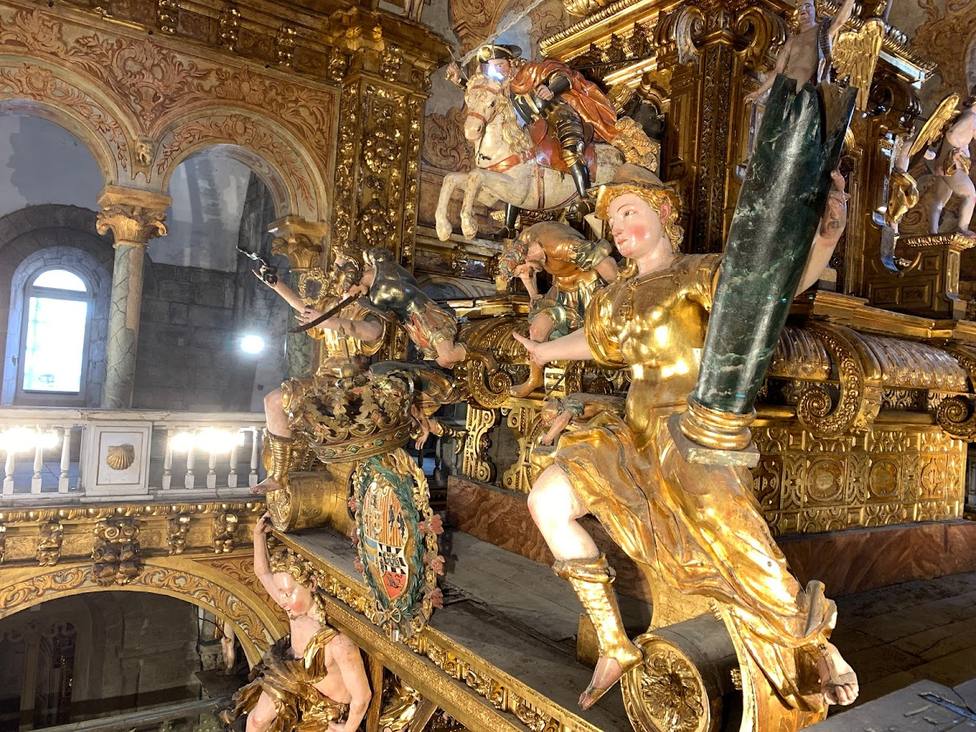 Las esculturas de la Catedral de Santiago han sido restauradas recientemente