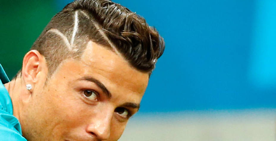 Cristiano Ronaldo, con el corte de pelo en honor a Erik (Reuters)