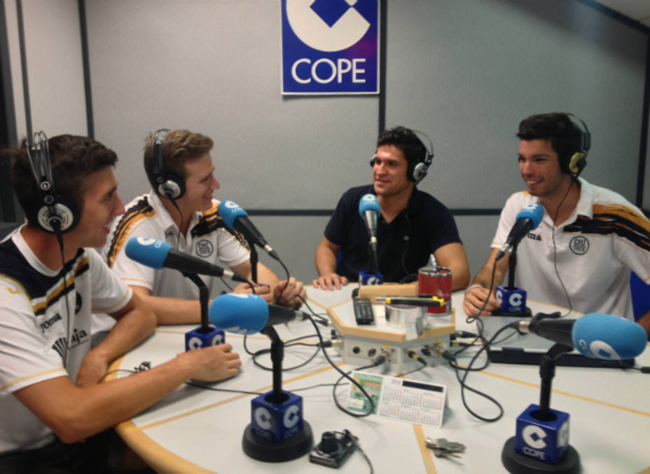 De izquierda a derecha, Pedro Marín, Pablo González, Fran Merino y Carlos Rojas.