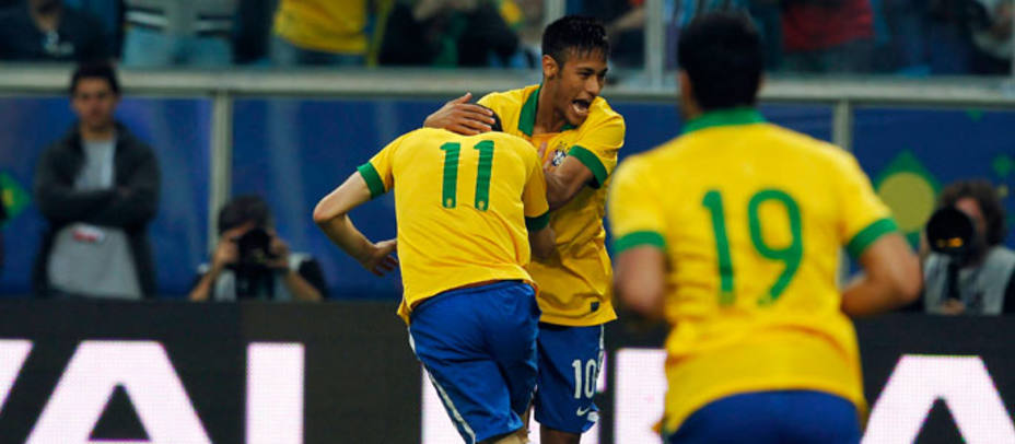 Neymar, con la selección de Brasil (REUTERS)