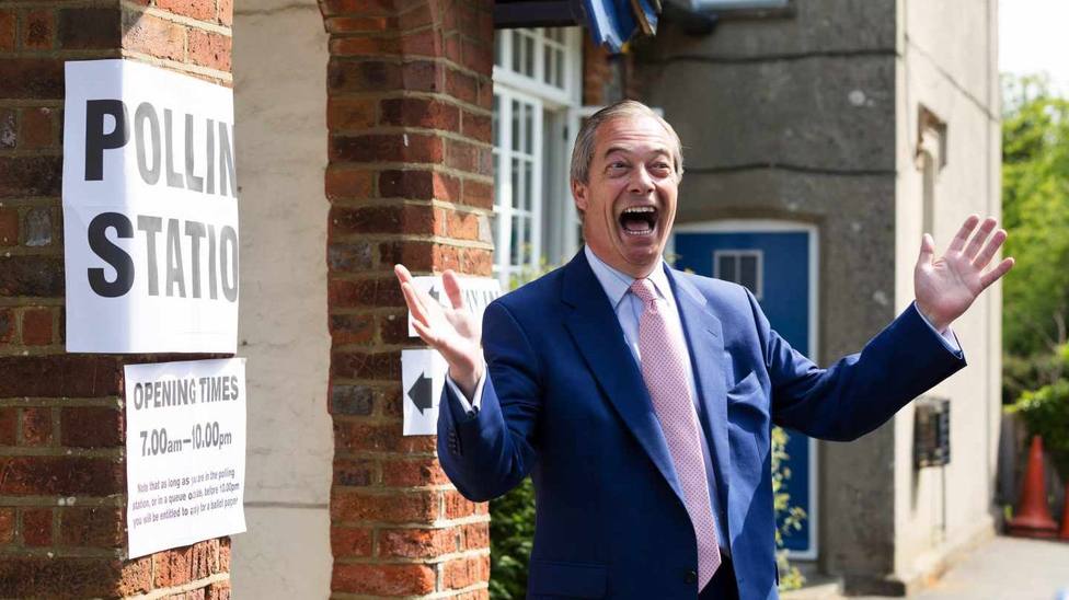 El Partido del Brexit, liderado por Nigel Farage, arrasa en las elecciones europeas con un 33% de los votos