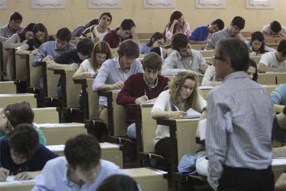 Imagen de las pruebas de acceso a la Universidad en Extremadura. Foto: Unex