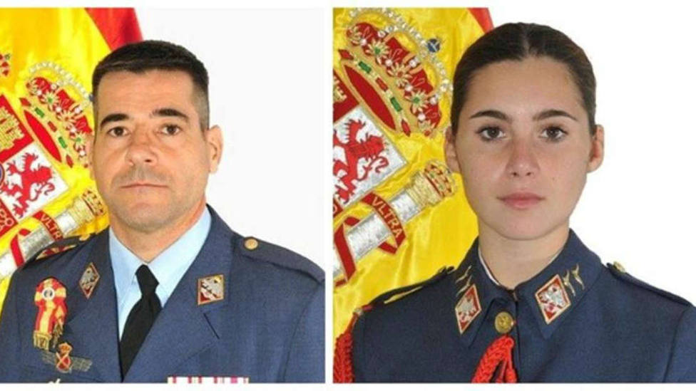 El comandante Melero y la alumna Rosa Almirón, fallecidos en el accidente de avión
