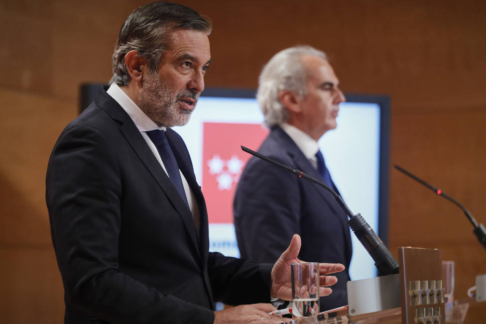 Rueda de prensa de Madrid tras la presentaciÃ³n de un recurso contra las medidas de confinamiento del Gobierno