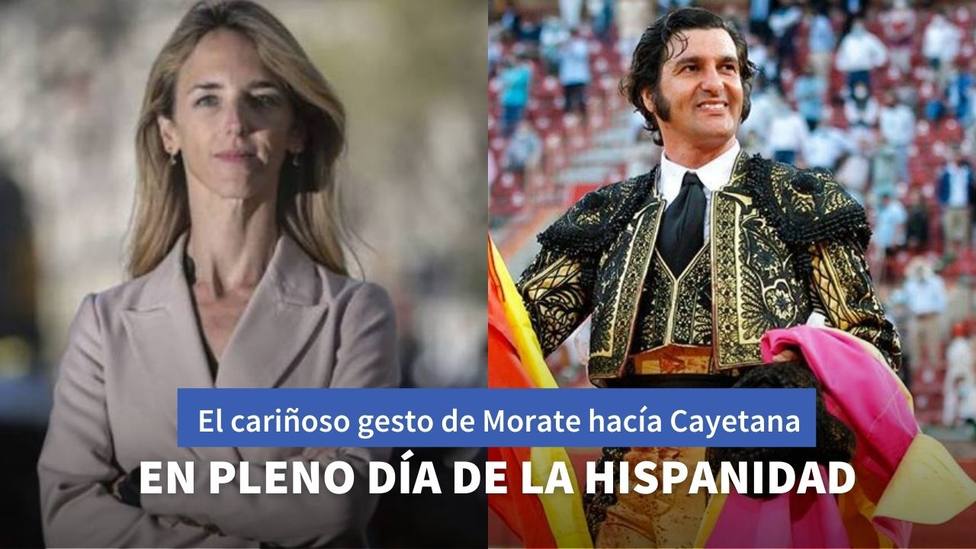 El cariñoso gesto de Morante de la Puebla a Cayetana Álvarez de Toledo en pleno Día de la Hispanidad