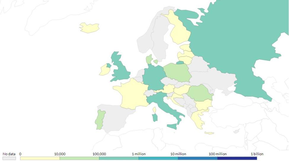 España, entre los pocos países de la UE que aún no ha publicado datos sobre vacunados