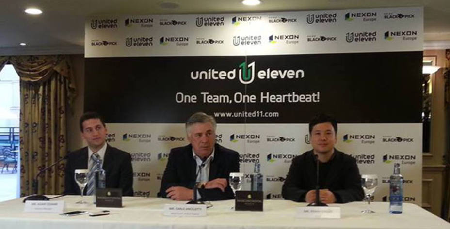 Ancelotti presentó el videojuego al que presta su imagen. Foto: United Eleven.