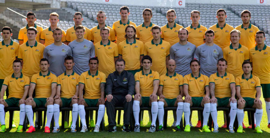 La selección de Australia que disputará el Mundial de Brasil. REUTERS