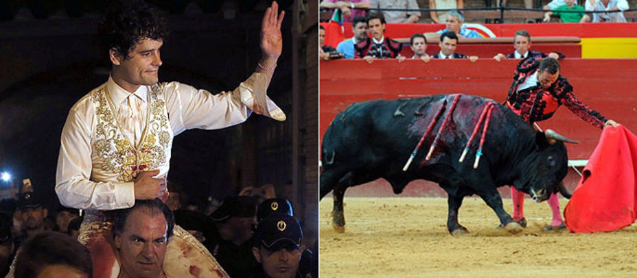 Abellán, Rafaelillo y el toro Trastero, destacados en Valencia. EFE/TOROSVALENCIA.COM