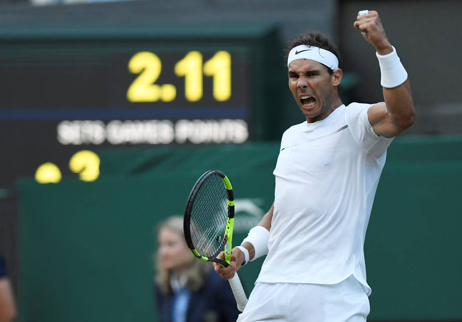 Rafa Nadal derrota a Donald Young en Wimbledon