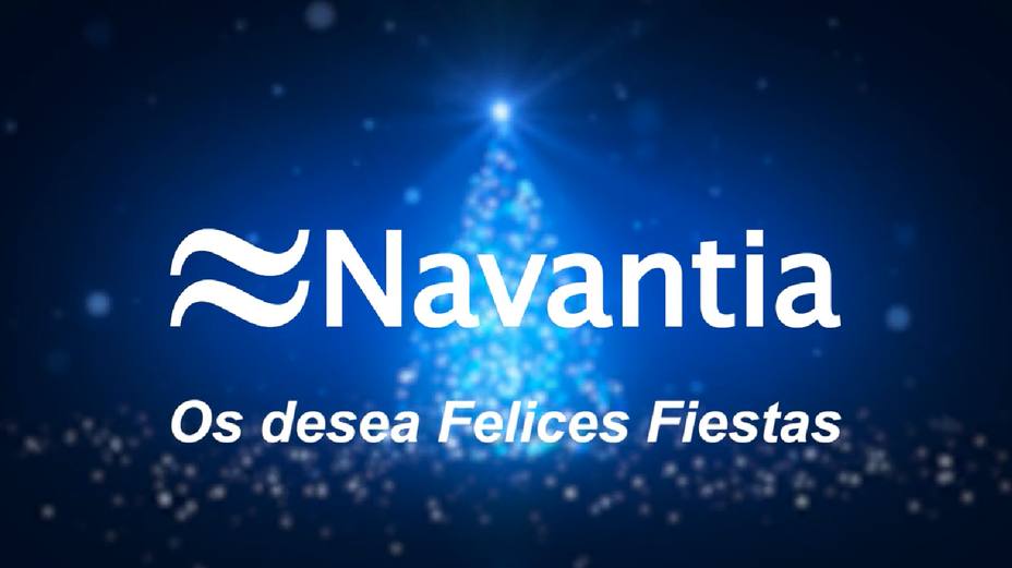 Captura del vídeo de felecitación de Navidad de Navantia