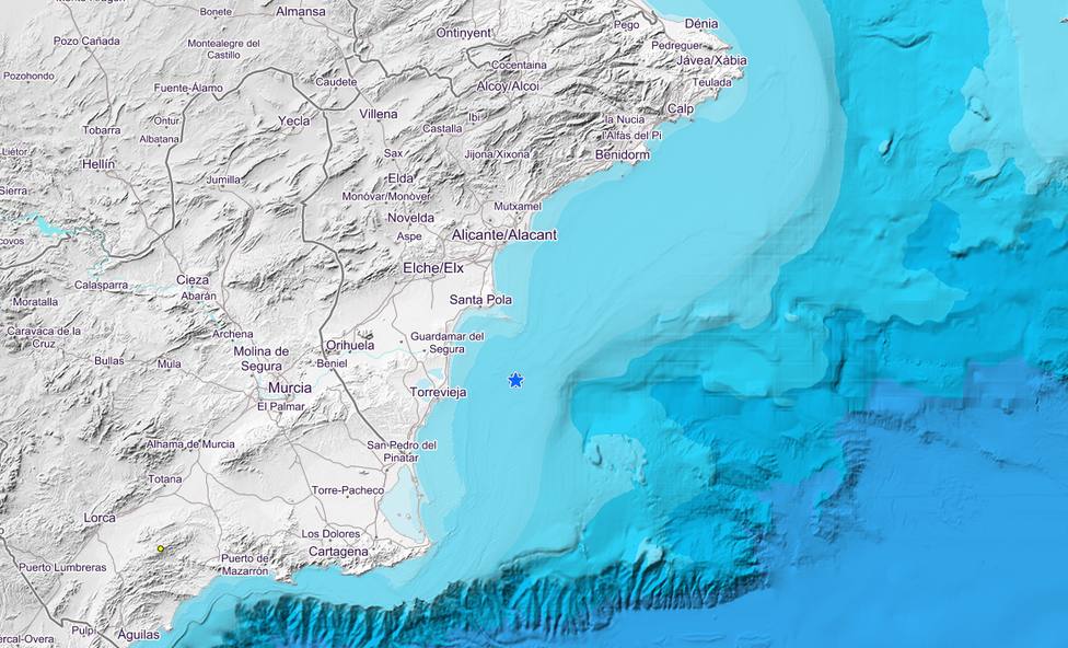 Terremoto de 4.0 frente a las costas de Alicante y Murcia