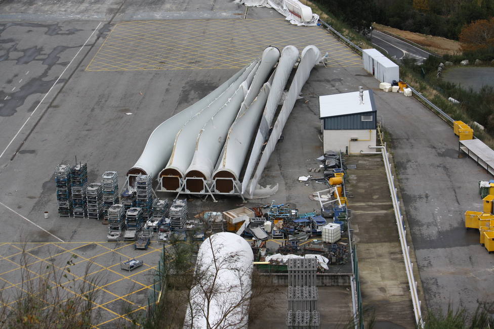 Foto de archivo de la explanda exterior de la planta de Siemens Gamesa en As Somozas