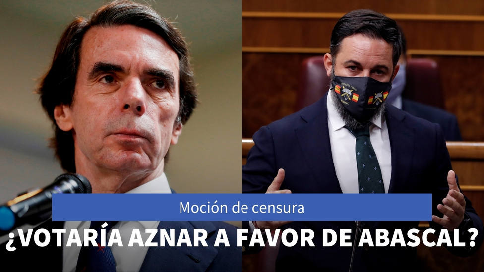 La sincera respuesta de Aznar sobre si apoyaría la moción de censura de Vox para hacer presidente a Abascal