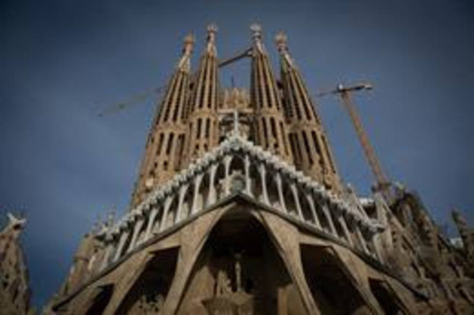 La Sagrada Familia, en Barcelona, Catalunya (España)